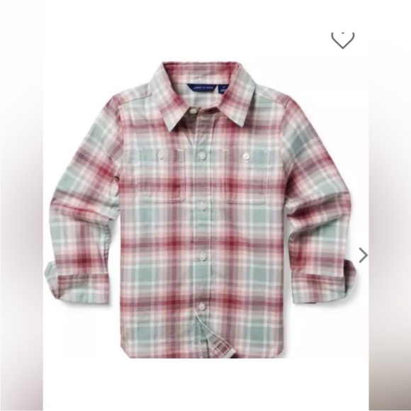 NWT- Janie and Jack Plaid Button Down Shirt - Picture 2 of 5